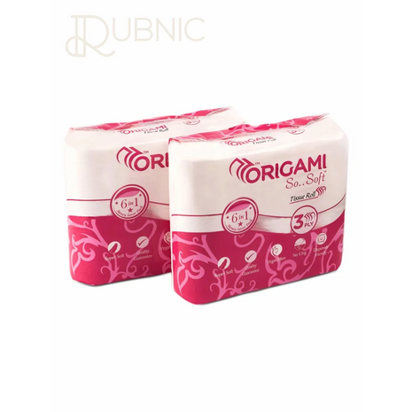 Origami So Soft 3 Ply Toilet Paper 160 Pulls 6 in 1 Pack