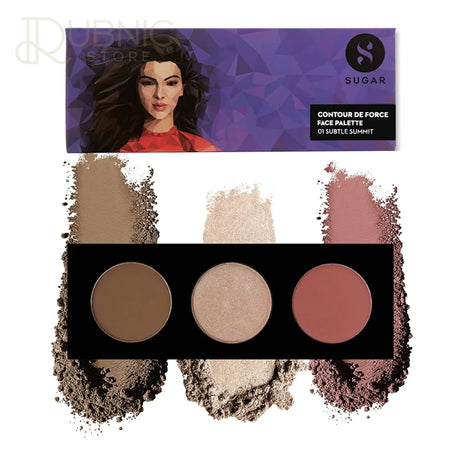 SUGAR Cosmetics Contour De Force Face Palette - 01 Subtle