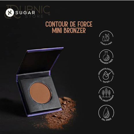 SUGAR Cosmetics Contour De Force Mini Bronzer - BRONZER