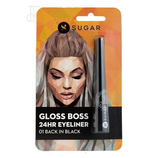 SUGAR Cosmetics Gloss Boss 24HR Eyeliner 01 Back In Black