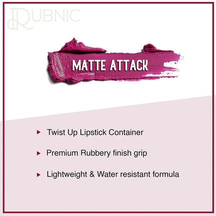 SUGAR Cosmetics Matte Attack Transferproof Lipstick - Matte