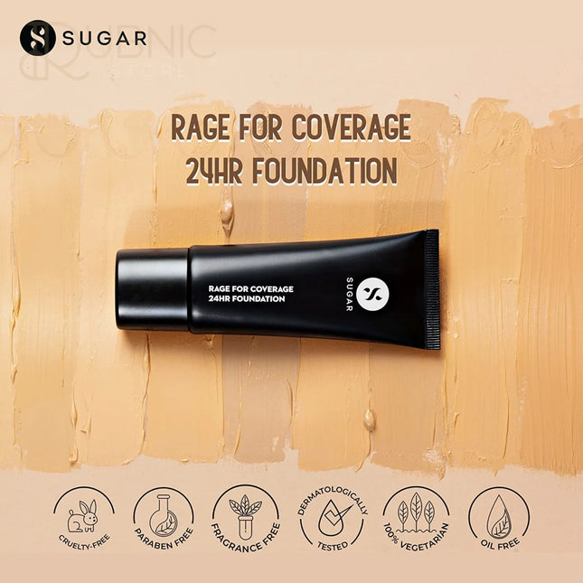 SUGAR Cosmetics Rage For Coverage 24Hr Luminous Foundation -