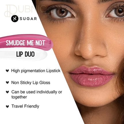 SUGAR Cosmetics Smudge Me Not Lip Duo - LIP DUO