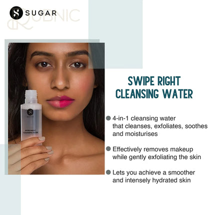 SUGAR Cosmetics Swipe Right Cleansing Water - MAKEUP REMOVER