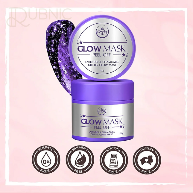 The Beauty Co. Glitter Glow Mask (Glow Mask (Lavender