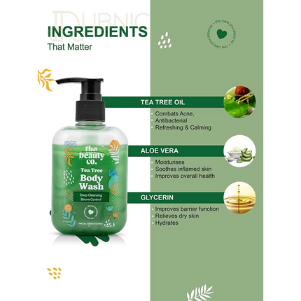 The Beauty Co. Tea Tree Body Wash For Men and Women 250 ml -