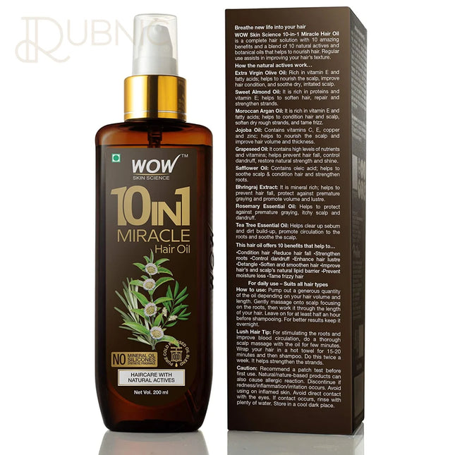 WOW Skin Science 10-in-1 Active Hair Oil 200 ml - HAIR OIL