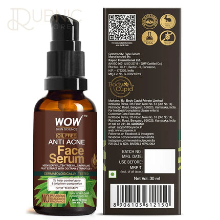 WOW Skin Science Anti Acne Face Serum - FACE SERUM