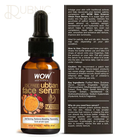 WOW Skin Science Ubtan Face Serum - FACE SERUM