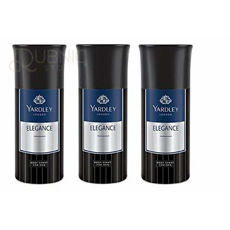 Yardley London Elegance Deodorant For Men 150-ML (Pack of 3)