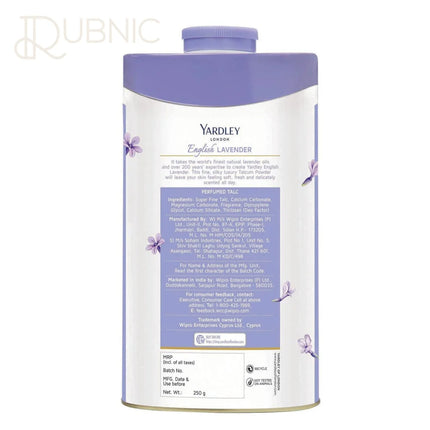 Yardley London English Lavender Perfumed Talc 250g -