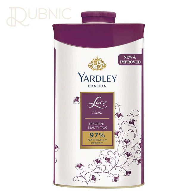 Yardley London Lace Satin Perfumed Talc 100GM - DEODORIZING