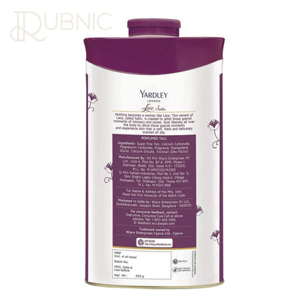 Yardley London Lace Satin Perfumed Talc for Women 250g -
